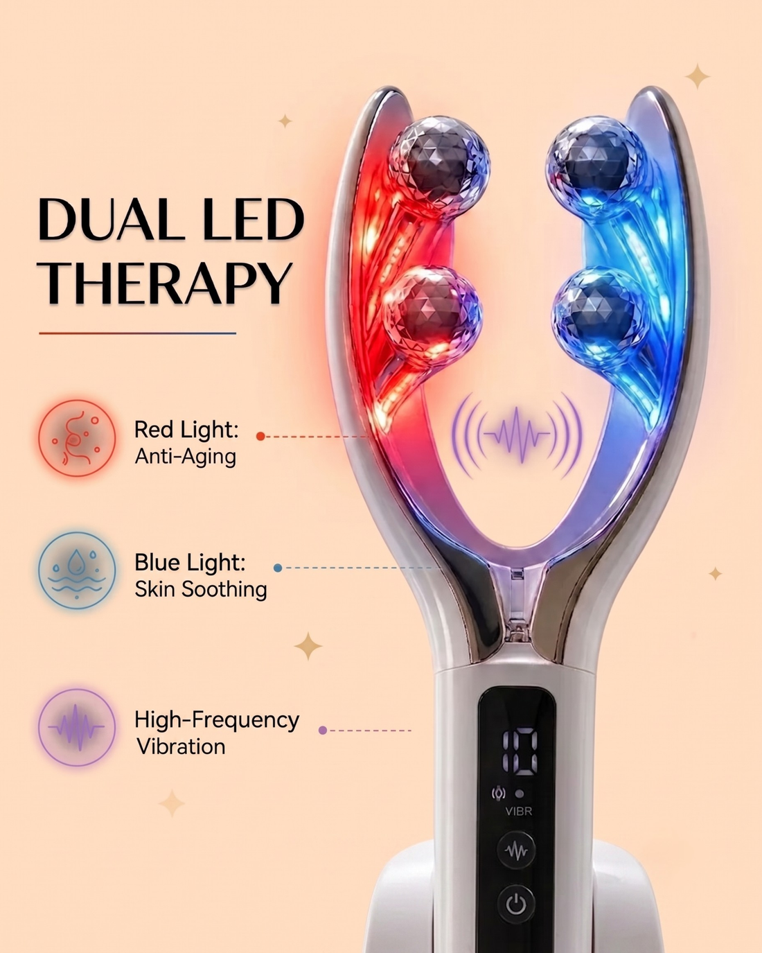 Levive red light face roller