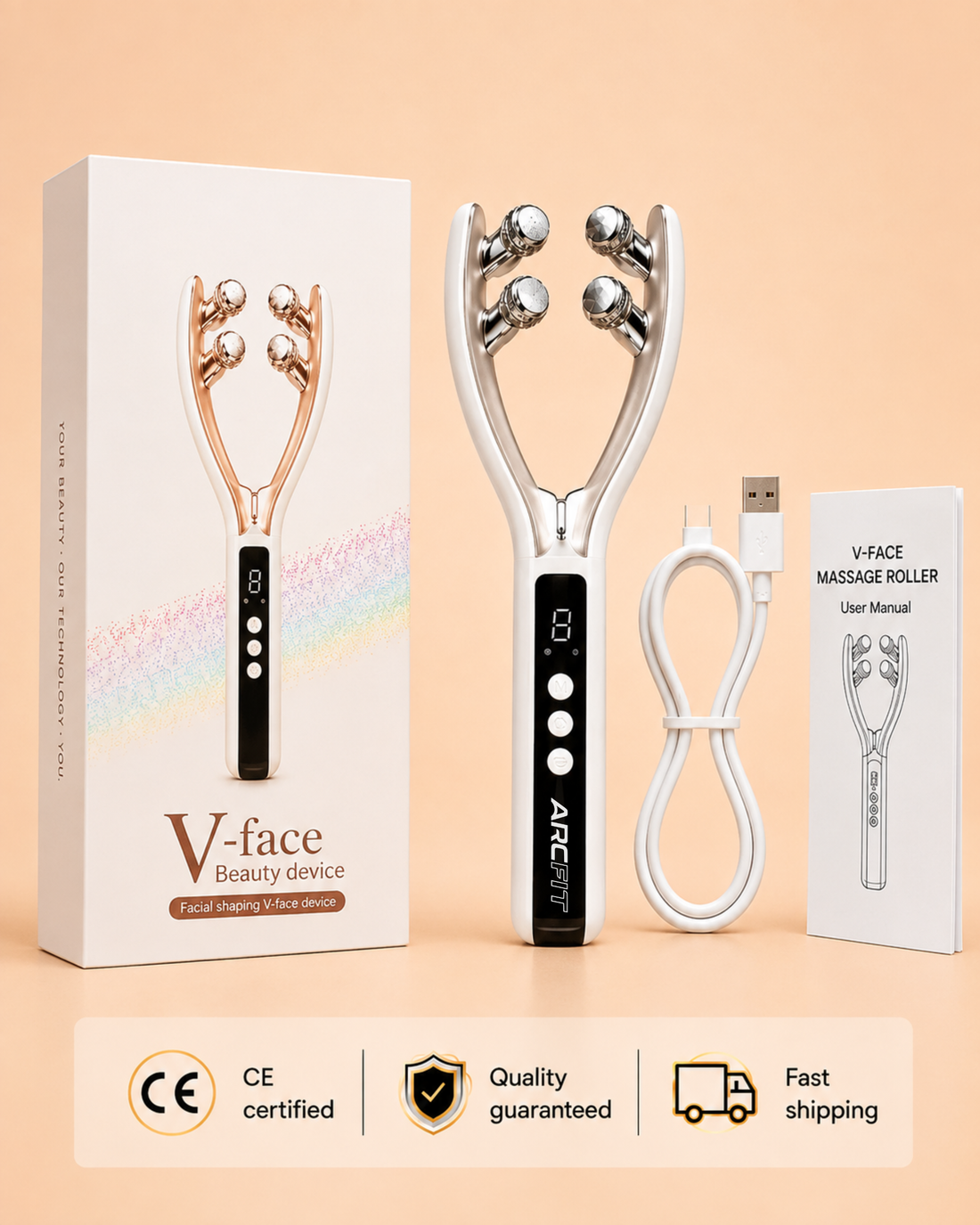 Levive red light face roller